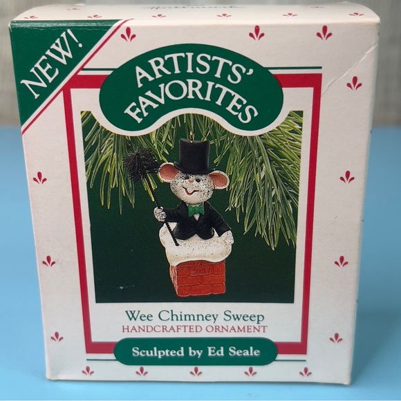 Hallmark 1987 Wee Chimney Sweep Handcrafted Ornament Artists’ Favorites - Picture 1 of 5